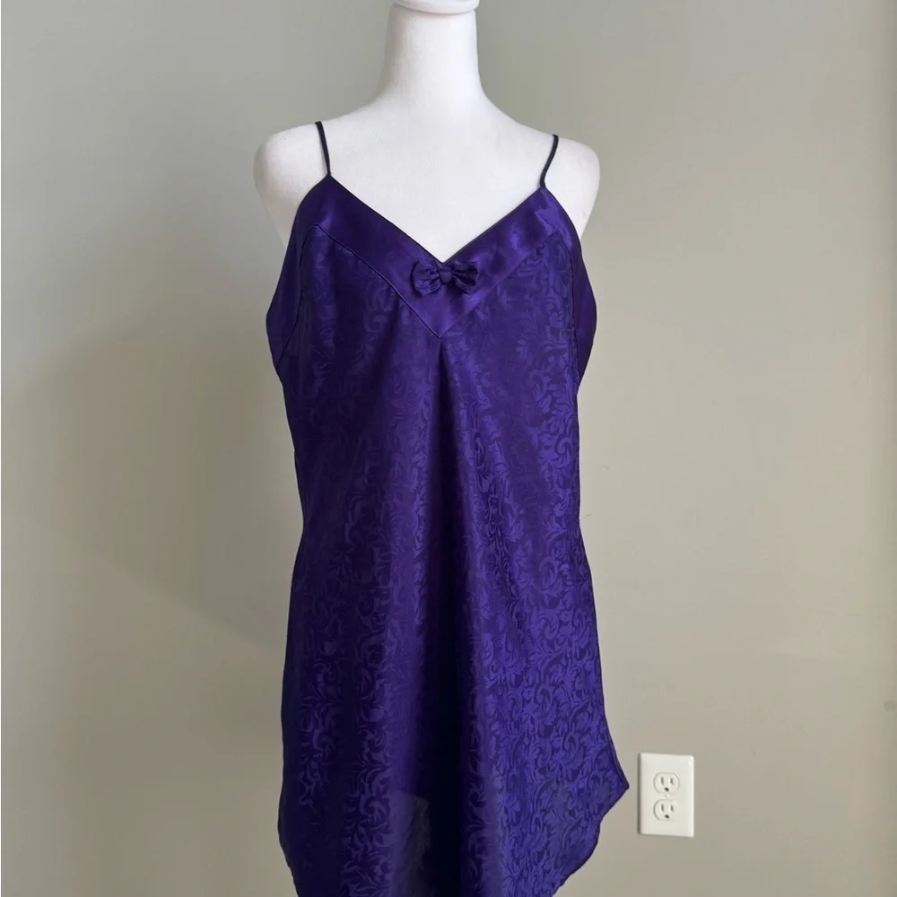 Cacique Purple Chemise Silky Sleepwear